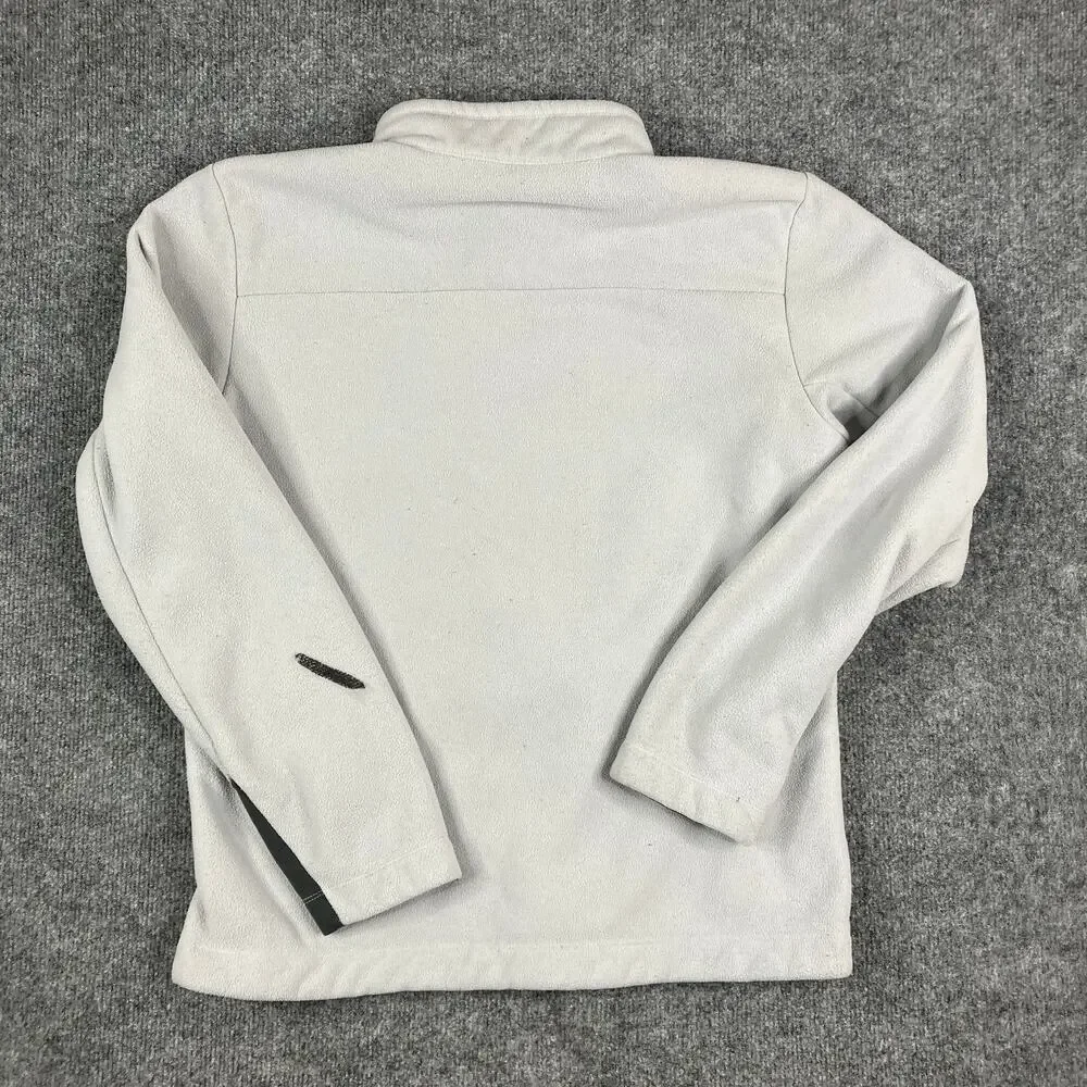 The North Face Jacket Womens M Gray‎ Black Full Zip Fleece Outdoor Layer